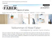 Tablet Screenshot of hotel-faber.dk